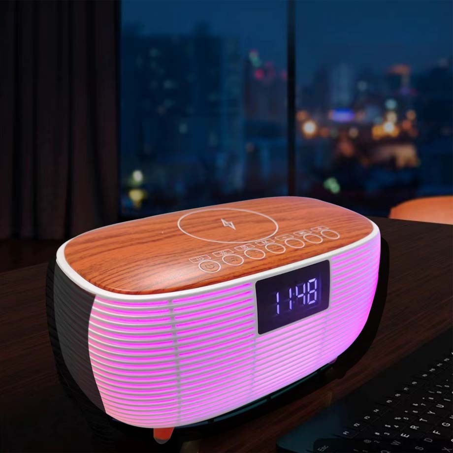 Bluetooth Wireless Charger Speaker Light