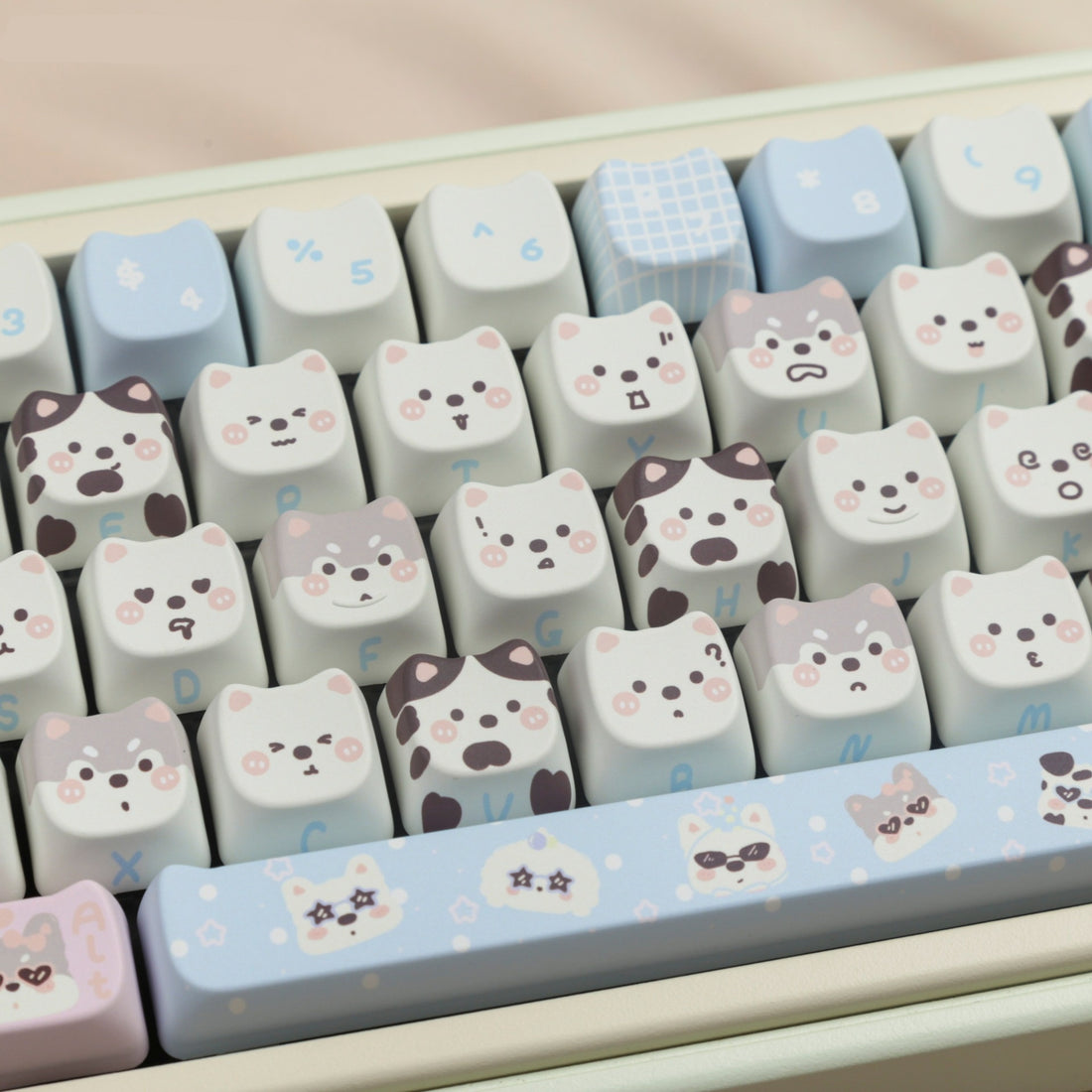 Cute Puppy Full Set PBT Sublimation  Keyboards