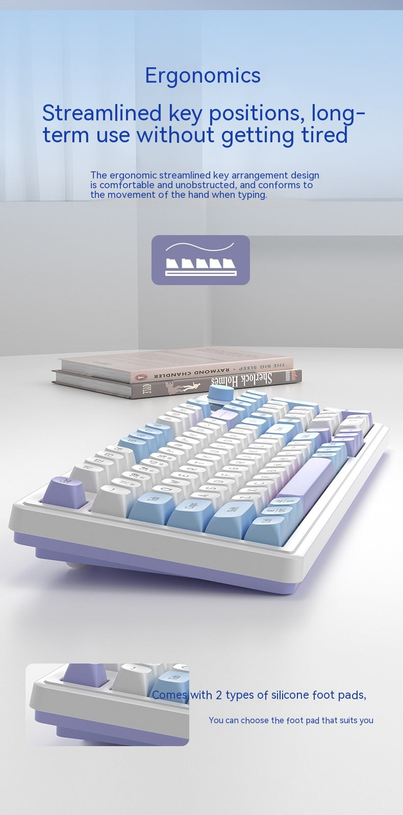 Wireless Bluetooth Mute Keyboard Office Keyboard