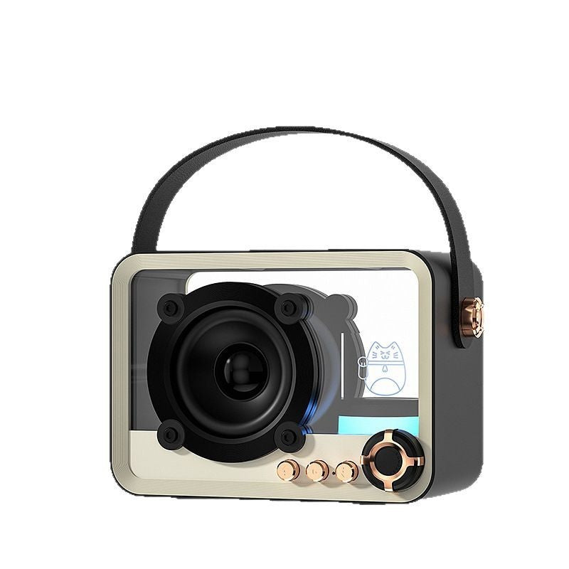 Glass Bluetooth Speaker Portable Mini Outdoor