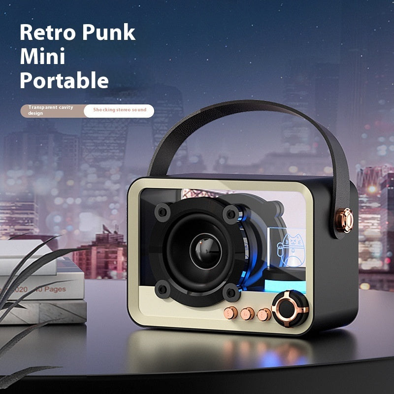 Glass Bluetooth Speaker Portable Mini Outdoor