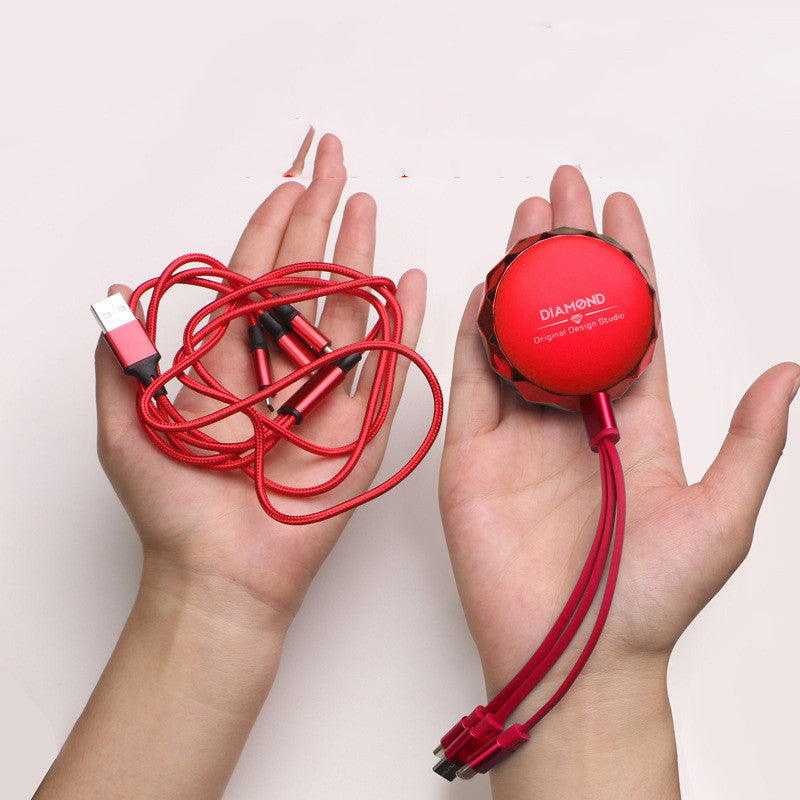 One For Three Data Cables  Fast Charging