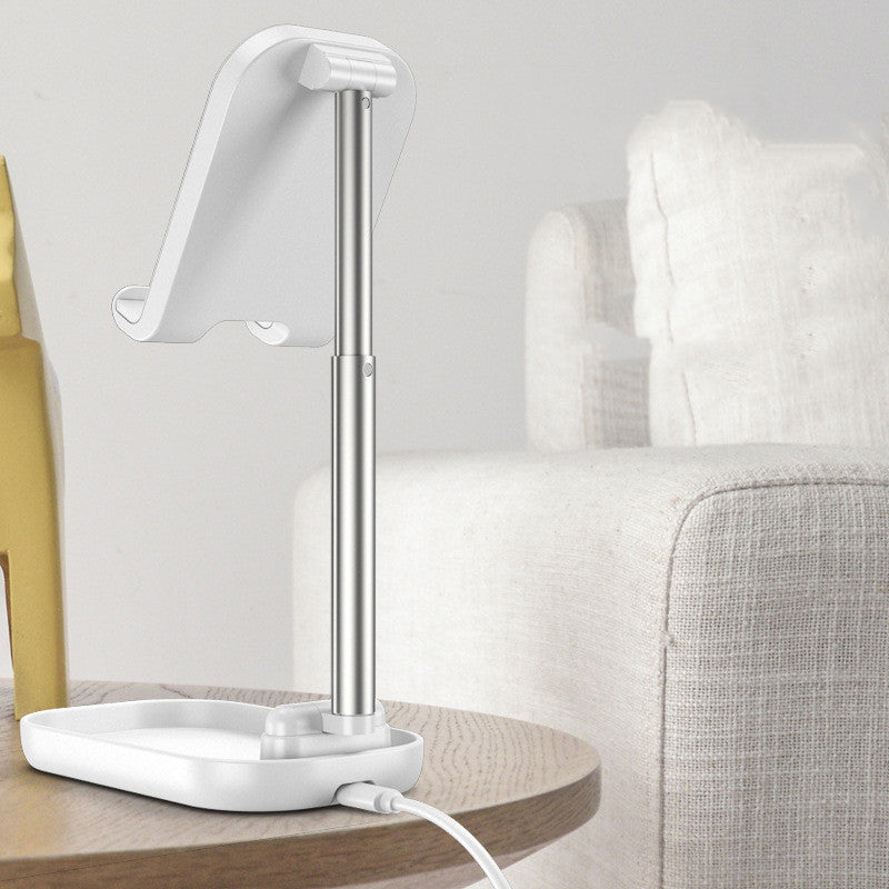 Folding portable wireless phone holder