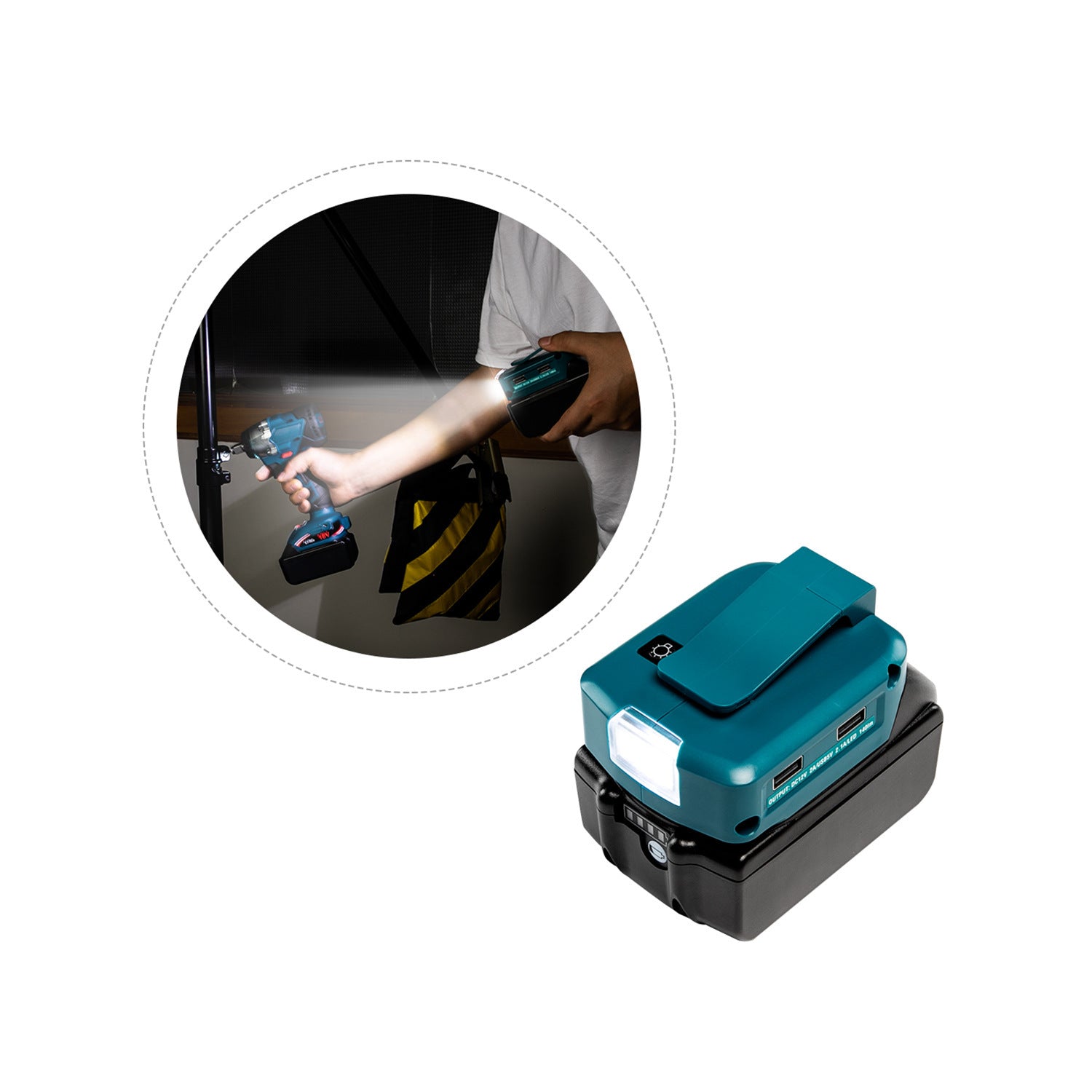 Li-ion Power Tool Charger With Dual USB