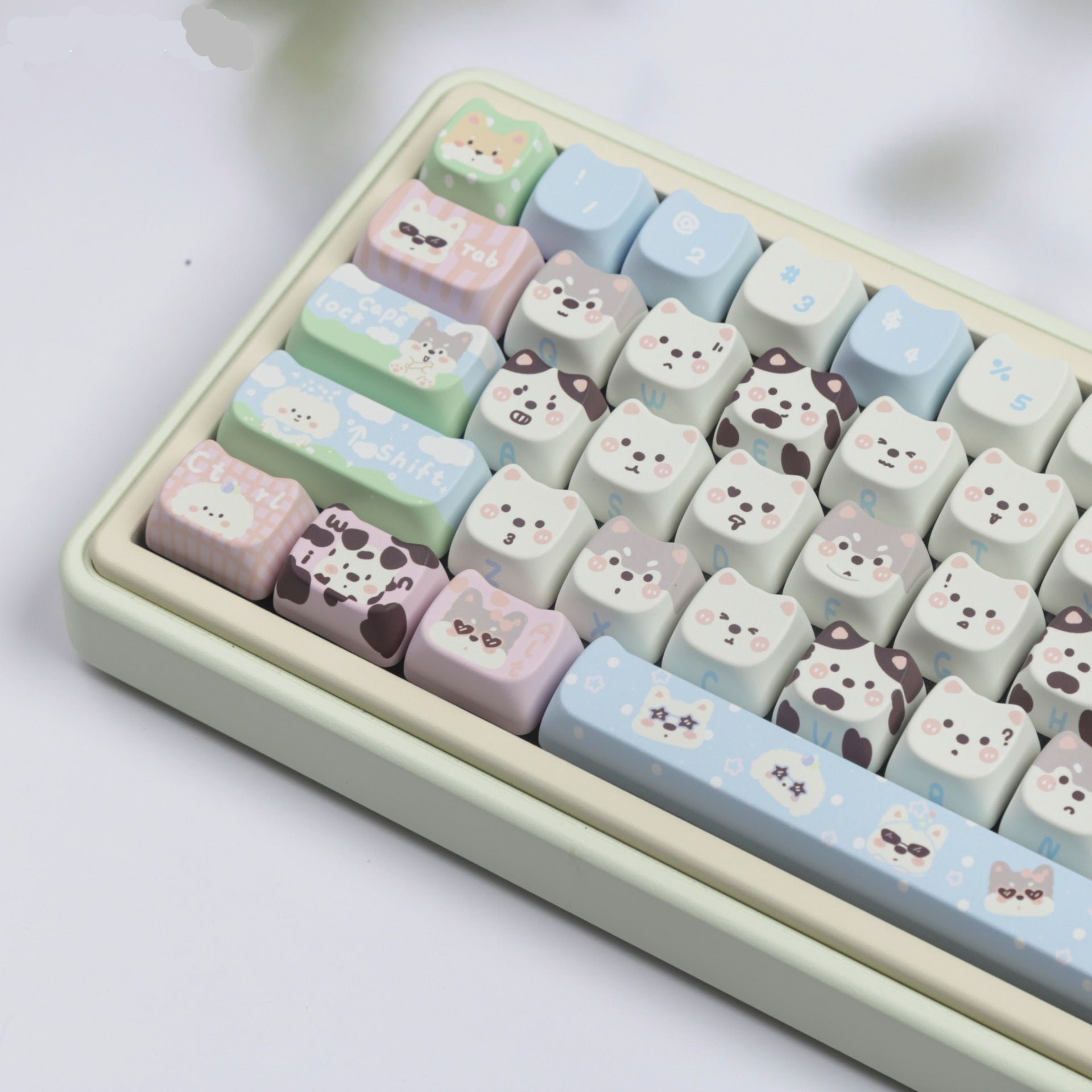 Cute Puppy Full Set PBT Sublimation  Keyboards