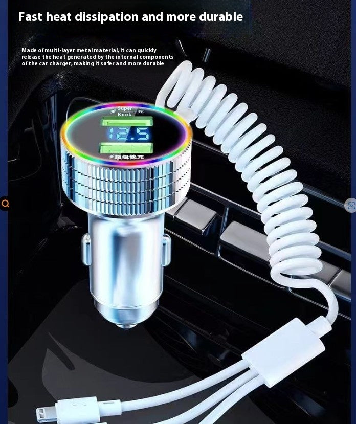 Colorful Light-level Fast Charging Car Phone