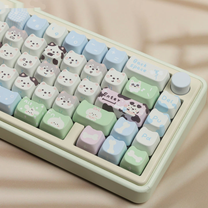 Cute Puppy Full Set PBT Sublimation  Keyboards