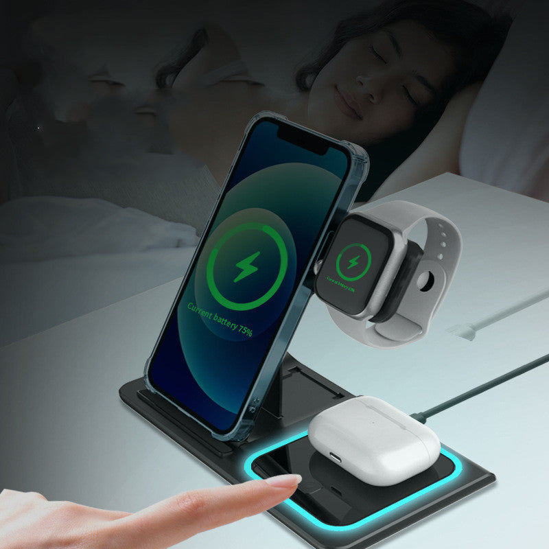 Three-in-one Wireless Charger Electrical Foldable