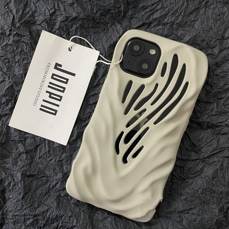 Titanium Gray Wind Hollowed  Phone Cases
