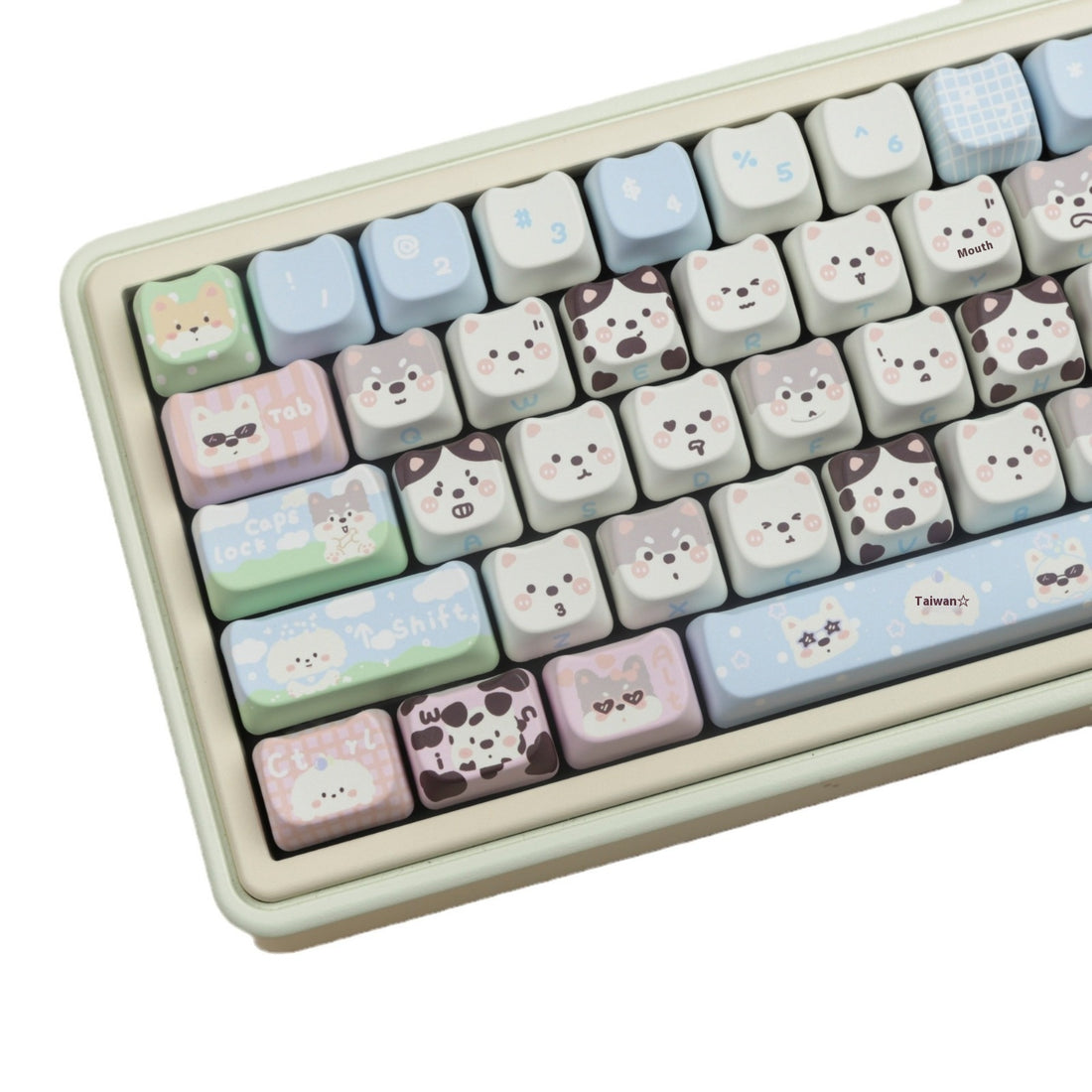 Cute Puppy Full Set PBT Sublimation  Keyboards