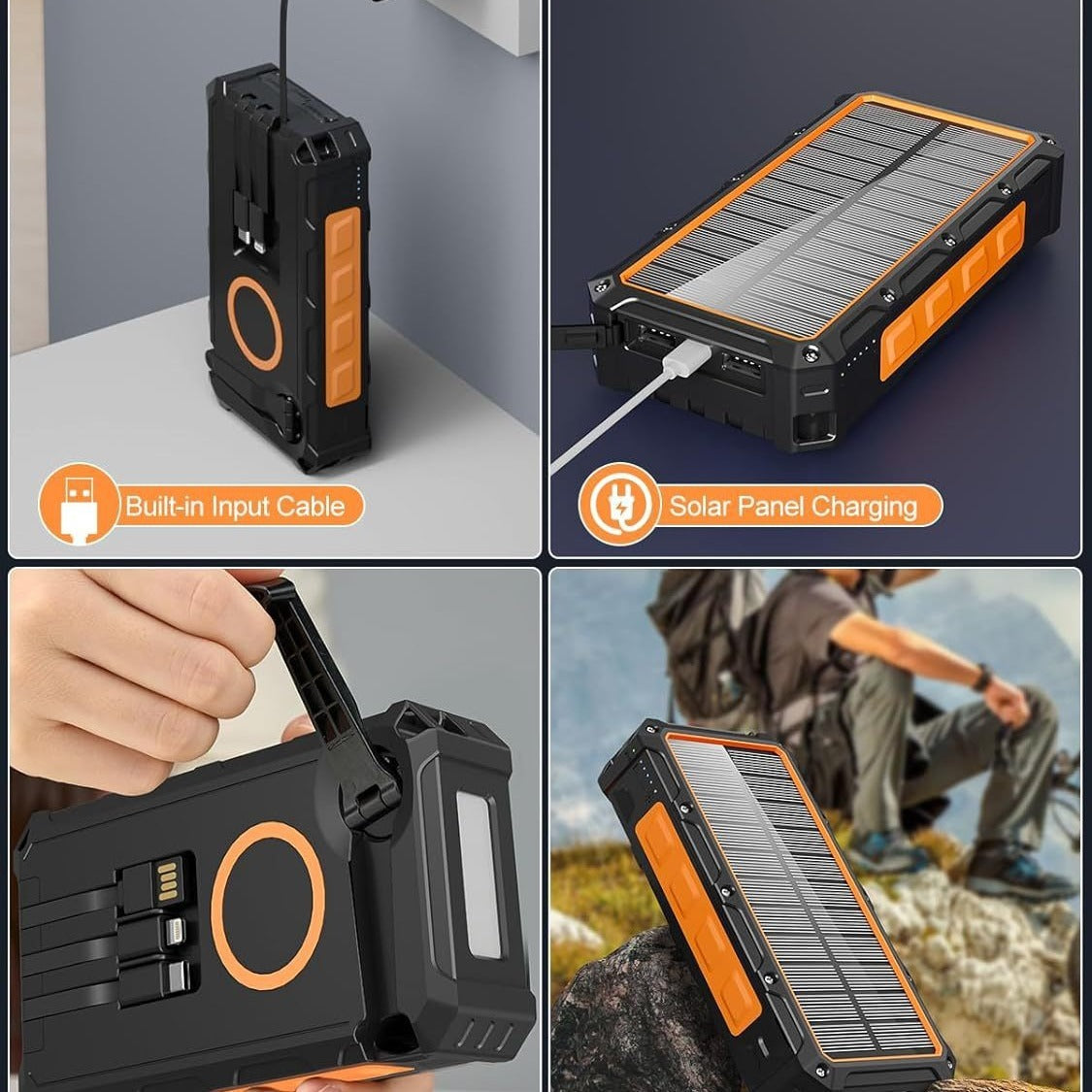Solar Hand Power  Wireless Charging Power Supply
