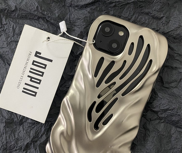 Titanium Gray Wind Hollowed  Phone Cases