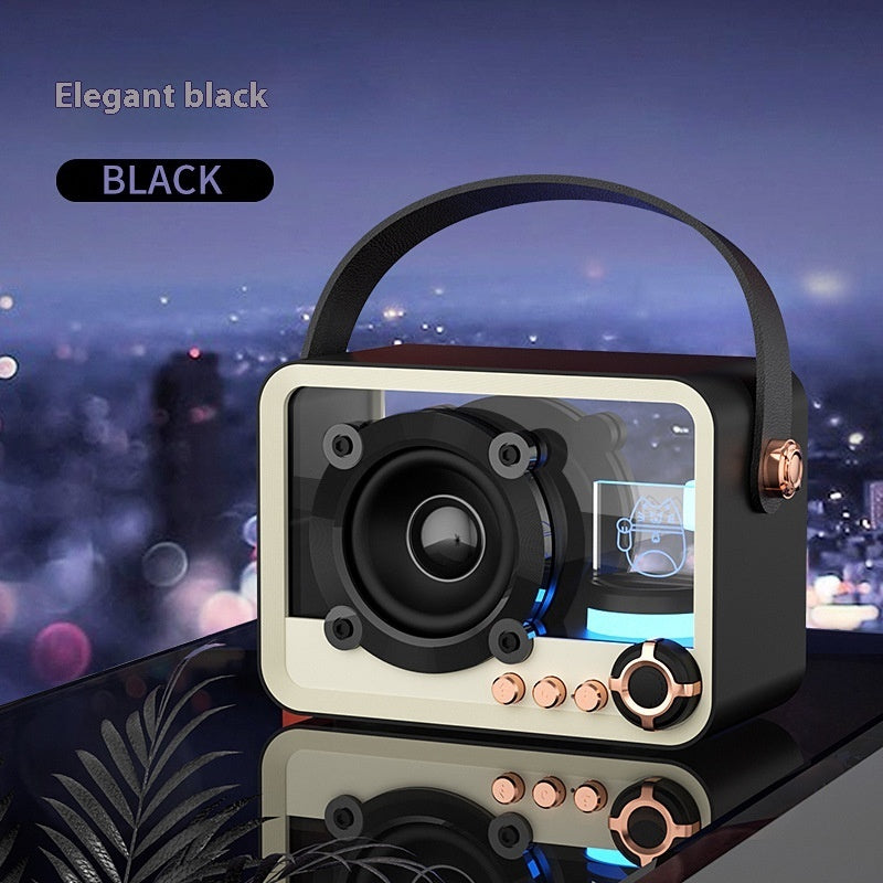 Glass Bluetooth Speaker Portable Mini Outdoor