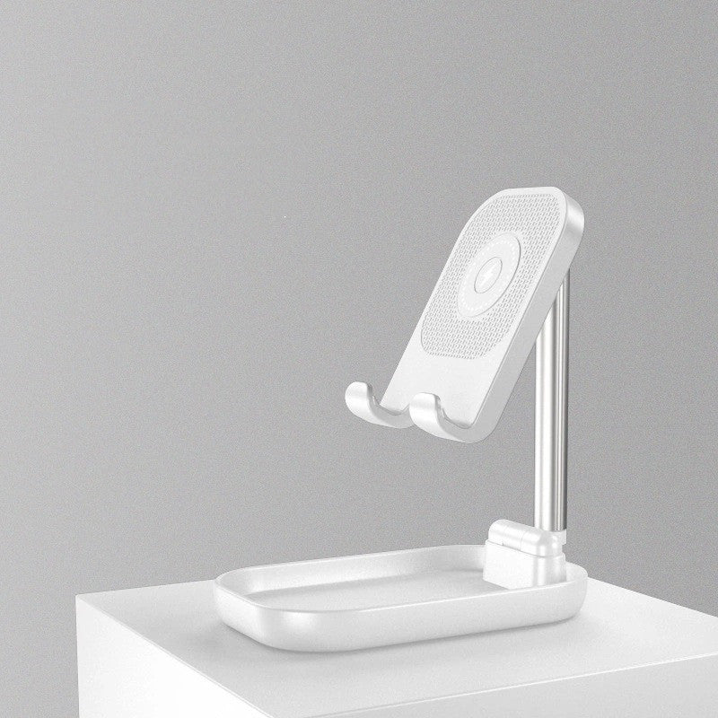 Folding portable wireless phone holder