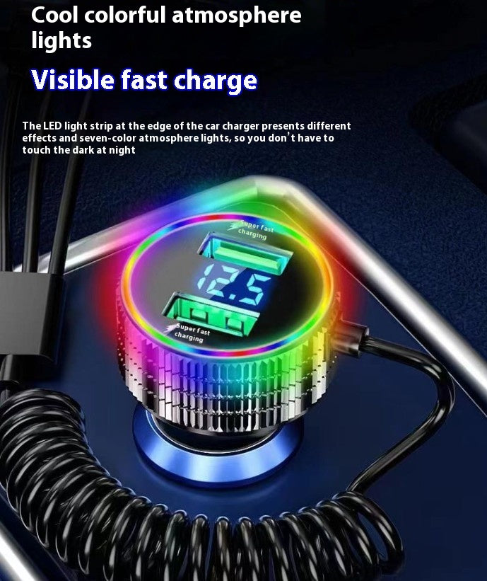 Colorful Light-level Fast Charging Car Phone