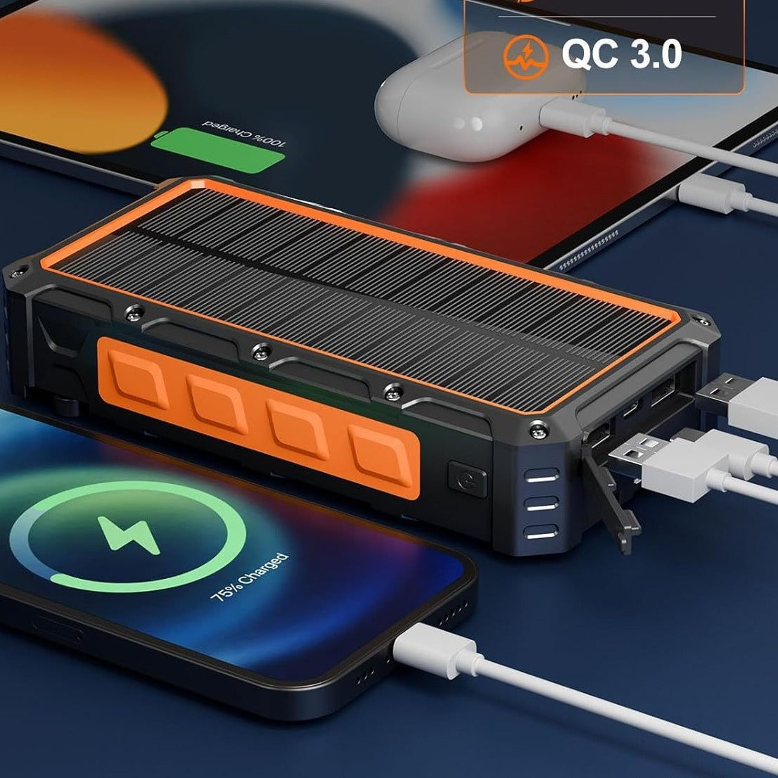 Solar Hand Power  Wireless Charging Power Supply