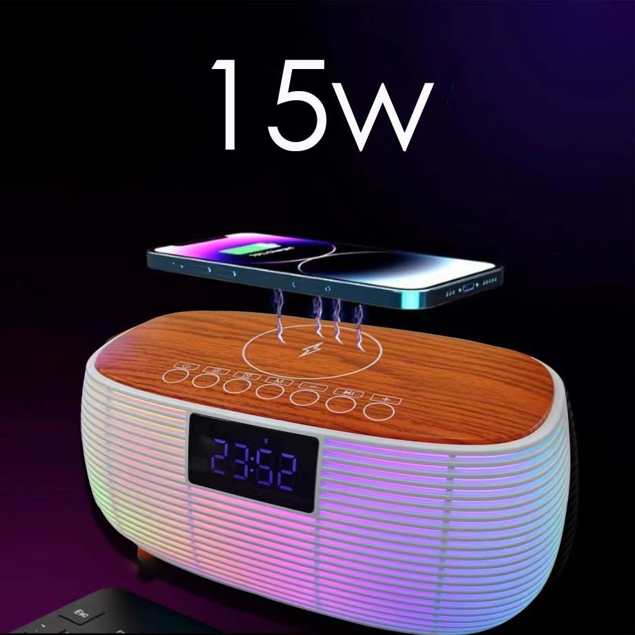 Bluetooth Wireless Charger Speaker Light
