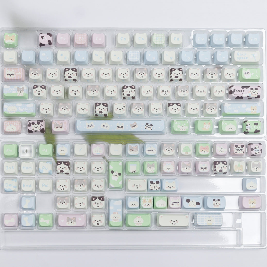 Cute Puppy Full Set PBT Sublimation  Keyboards