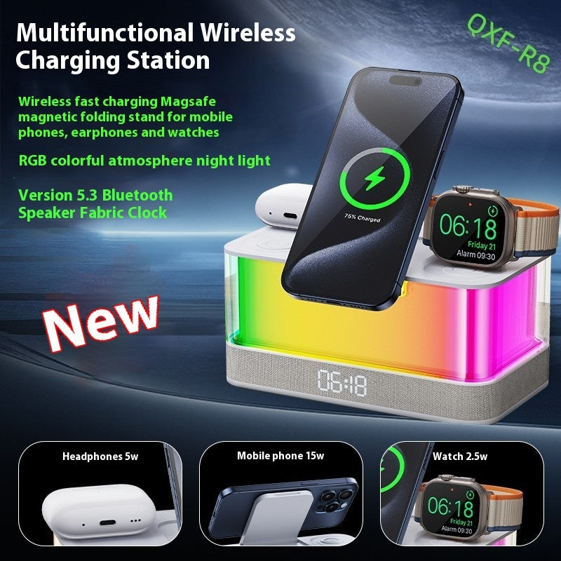 Desktop Bluetooth Speaker Clock Ambience