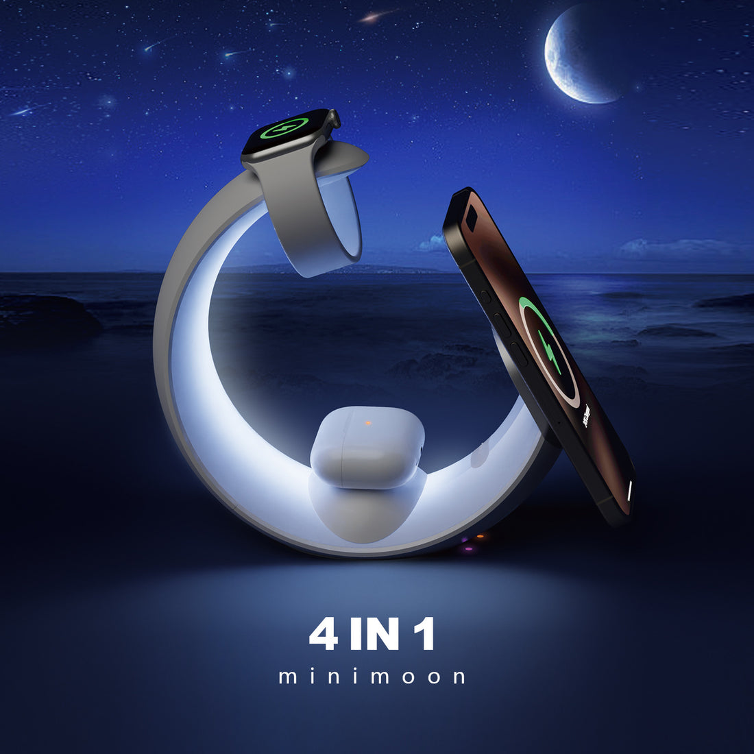 Small Moon Wireless Charger Atmosphere